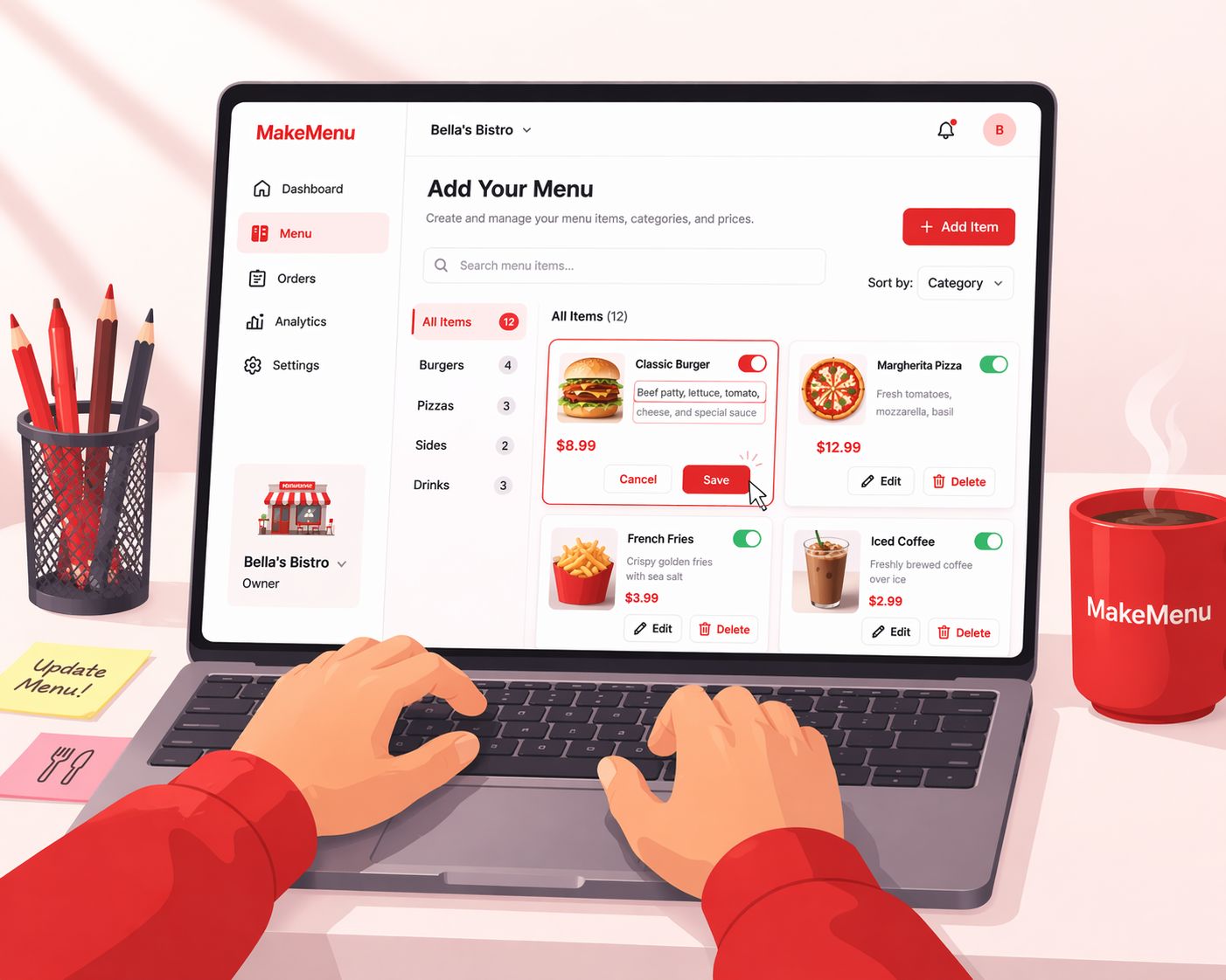 Add Your Menu